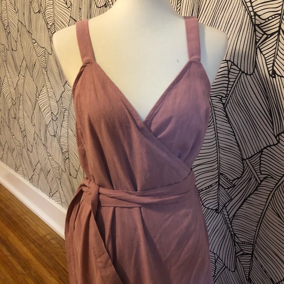 Pink Grecian wrap dress - Picture 2 of 4